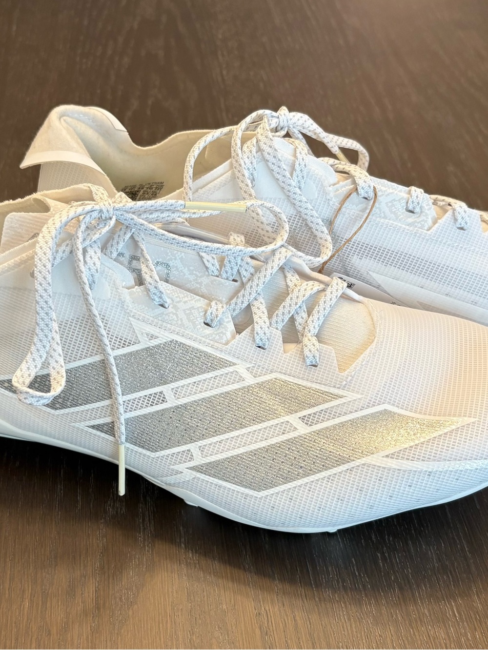 adidas Adizero Football/Soccer Cleats Men’s Size 13 White. Brand New